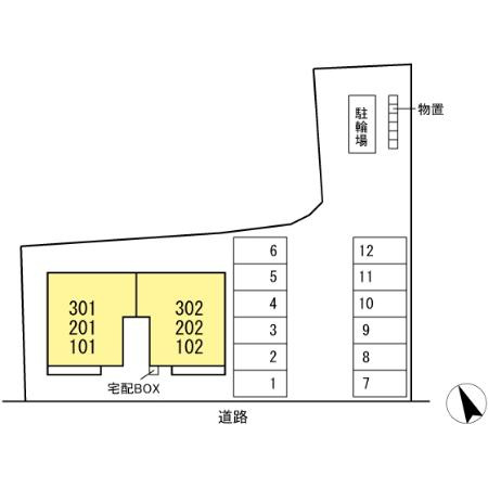 CREST高松の区画図