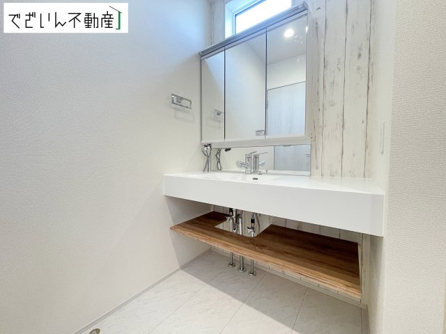 【独立洗面台】 | blooming garden久喜市青毛3丁目　新築住宅 | ≪1号棟≫
現地(2026年4月撮影)