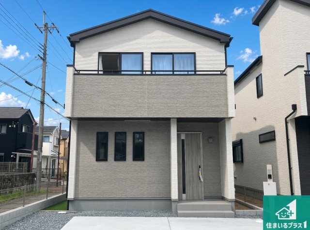 神戸市北区鹿の子台北町　新築一戸建ての外観|お客様に長く安心して住んでいだだける事にこだわった家づくり！住んでからのアフターサービスにもしっかりと取り組んでいます！