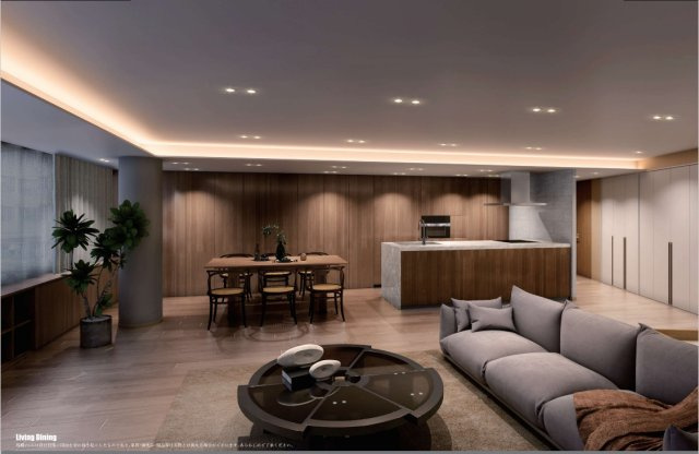 SYLA NISHI-AZABUⅣの居間・リビング|※イメージ図