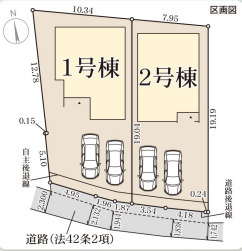 リーブルガーデン姫路市伊伝居2期の区画図