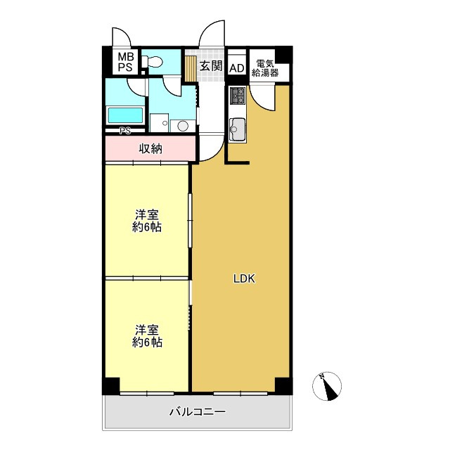 日興宝塚南口スカイマンションの間取り