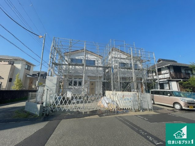 神戸市北区鹿の子台北町　新築一戸建ての外観|現在の進捗状況です！順調に作業進行中、完成が待ち遠しいです！詳細の間取り等、お気軽にお問い合わせください！