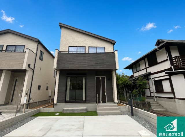 神戸市北区鹿の子台北町　新築一戸建ての外観|お客様に長く安心して住んでいだだける事にこだわった家づくり！住んでからのアフターサービスにもしっかりと取り組んでいます！