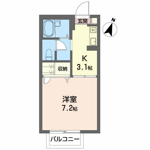 ジュネス古高山Ⅱの間取り