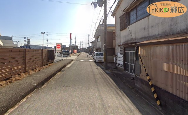 高砂市末広町　土地の前面道路含む現地写真