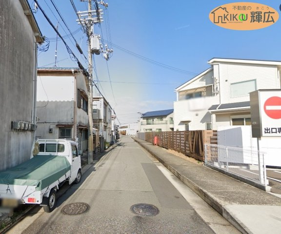 高砂市末広町　土地の前面道路含む現地写真