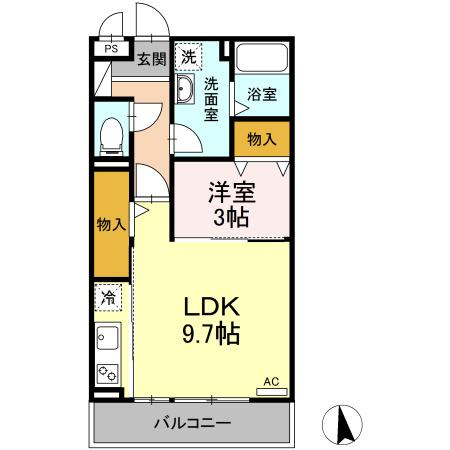 クレールＴＫの間取り