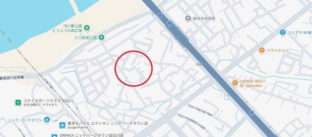 加古川市加古川町河原　JR「加古川駅」徒歩11分の地図