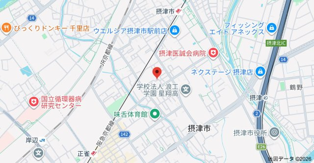 セレニティ東正雀の地図