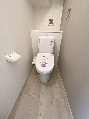 新築戸建・新築建売　郡山市静町8期　大成小学校・郡山第七中学校のトイレ|白を基調としており清潔感のある空間！各階に設置しています！