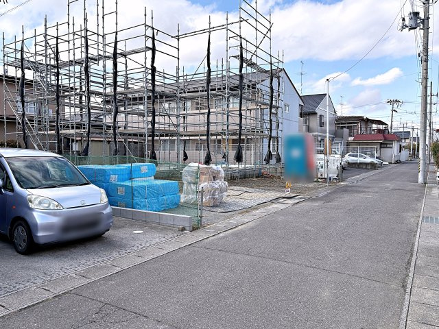 新築戸建・新築建売　郡山市静町8期　大成小学校・郡山第七中学校の前面道路含む現地写真