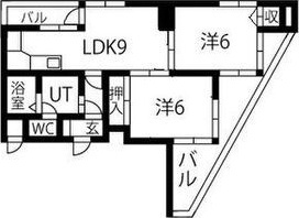 サンメゾン植田の間取り