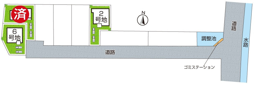 29(土)30(日)現地説明会！　桜井市西之宮の区画図|全3区画