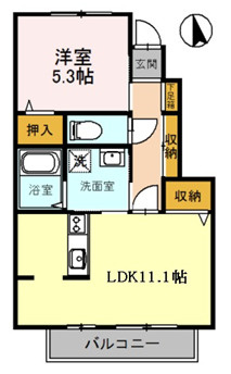 クレアー　A棟の間取り