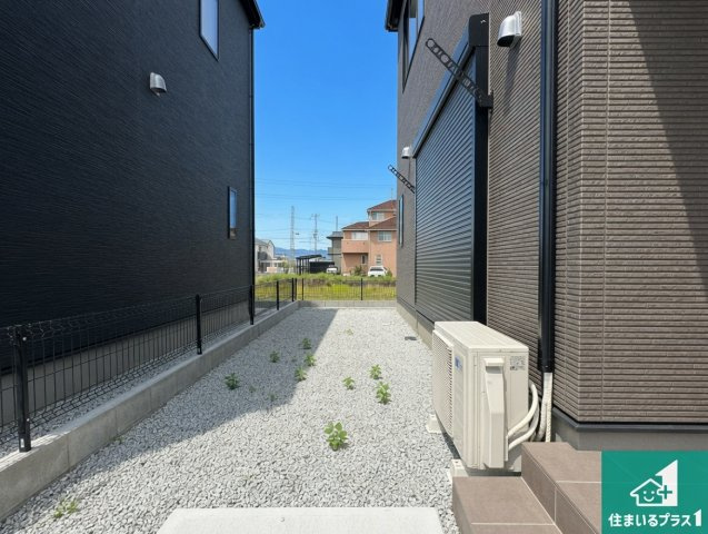 桜井市西之宮　新築一戸建ての庭|日当たりのよいお庭スペース！