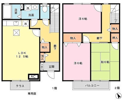 プランレーヌⅡの間取り