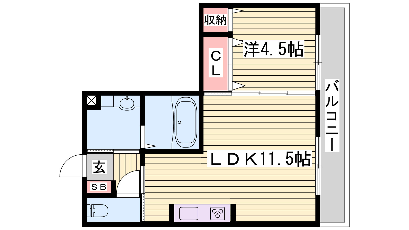 ベルフォーレⅡの間取り