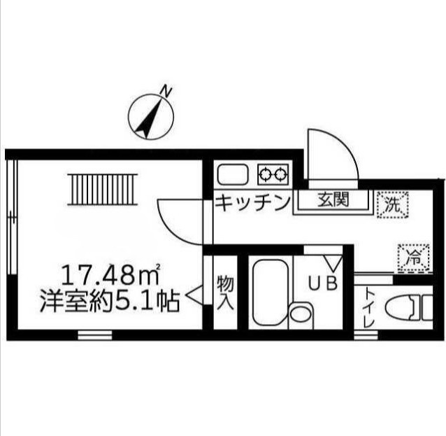 横浜市金沢区六浦５丁目のアパートの間取り