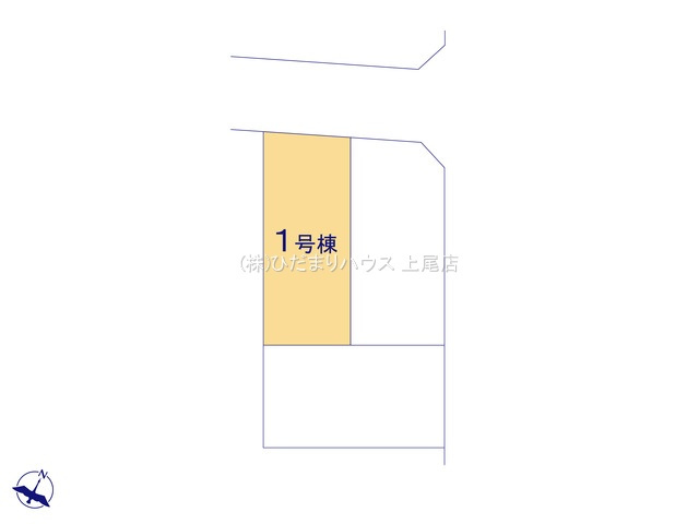 上尾市上12期　新築戸建　ブルーミング01の区画図