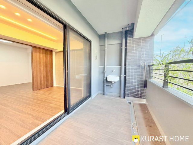 エスリード太秦レジデンス　1階のバルコニー