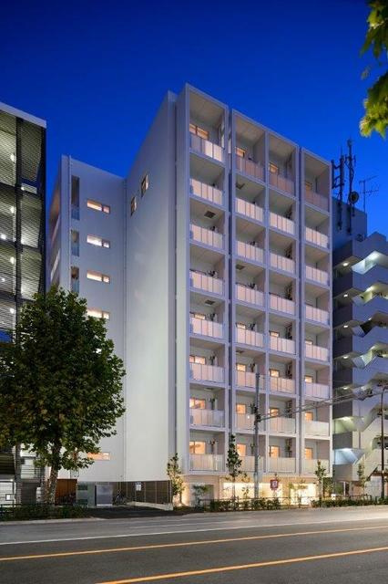 新宿区中落合１丁目の賃貸マンションの外観|★北側の夜の外観★