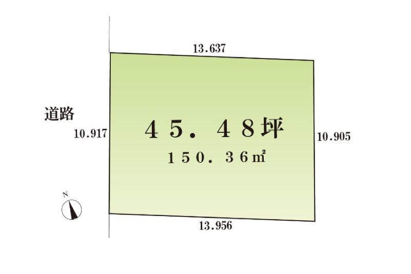 ４３３０８　岐阜市粟野東土地の区画図
