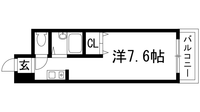 【間取り】 | アミティ宝塚B