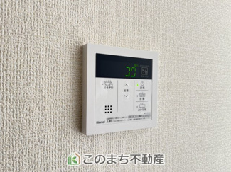 【設備】 | LievleGarden.S古河市下辺見第6　 | 省エネ仕様の給湯器です☆設定した温度のお湯が出ます！お風呂のお湯はりもボタン１つで自動です♪
