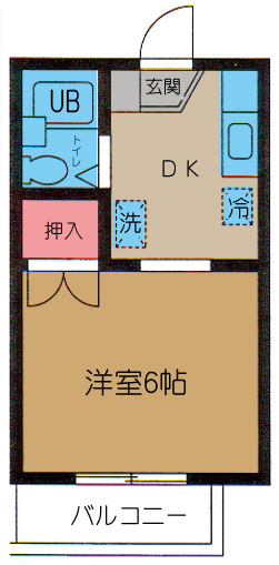 杉並区久我山４丁目のアパートの間取り