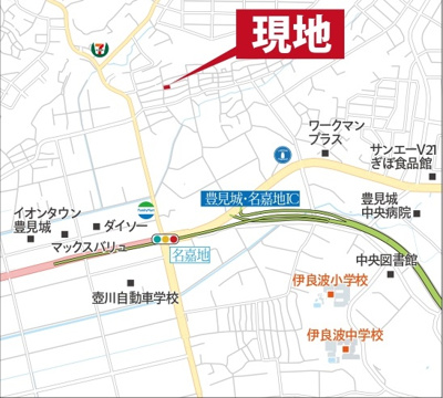 【地図】 | 豊見城市名嘉地（全3棟）1号棟 | 地図♪