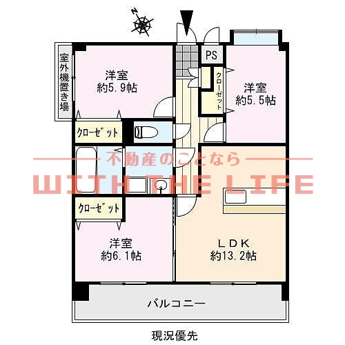 グラン・コード【10,000円キャッシュバック対象物件】の間取り|間取り図です