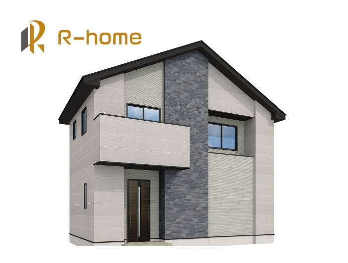 土浦市北荒川沖町6期　新築戸建て　1号棟の外観パース|2026年5月完成予定！近隣の同仕様完成物件をご見学いただけます♪