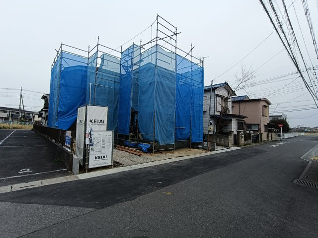 北葛飾郡松伏町　松伏　新築戸建　全1棟の前面道路含む現地写真|前面道路含む現地写真です