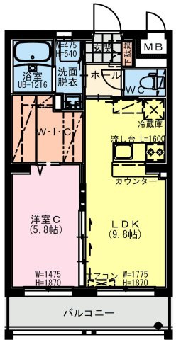 【間取り】 | Fiore Reiz III | （仮称）都城市南横市町YMマンションの間取り