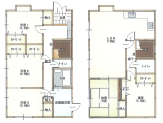 【間取り】 | 西宮市　神園町　中古戸建