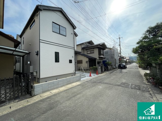 ★5(土)6(日)現地見学可能！★八幡市川口東扇　限定1邸の前面道路含む現地写真|車通りの少ない前面道路！お子様がいらっしゃるご家族でも安心！