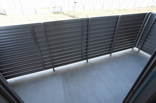 アルフラットおおたかの森弐番館のバルコニー