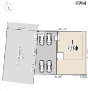 【区画図】 | LievleGarden.S古河市駒羽根第8　1号棟 | 【1棟現場】駐車場は最大で4台駐車可能！