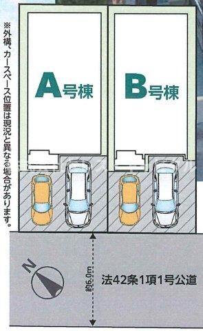 浦安市弁天二丁目６番の区画図