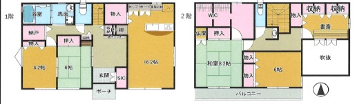 あきる野市野辺　中古戸建の間取り