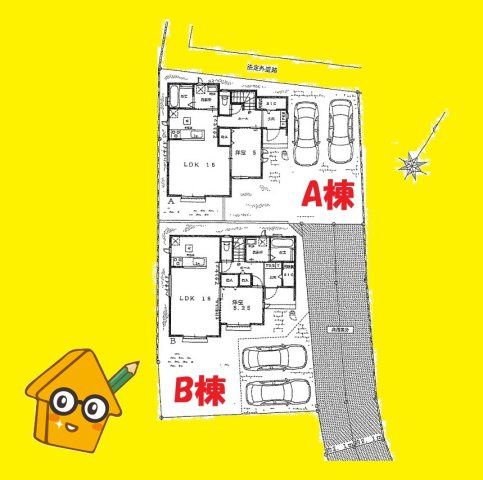 藤枝市天王町　全２棟／の区画図