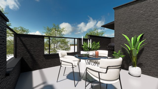 板橋区上板橋3丁目 限定1棟の完成予想図|気持ちの良い青空が望める屋上ルーフバルコニー付
＋3カ所のバルコニー付で＋αのゆとりと開放感を演出いたします
(イラストは図面を基に起こしたもので実際のものとは多少異なる場合がございます)