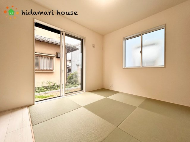 上尾市小泉　新築戸建　ブルーミングガーデン01の和室|1階和室：5.25帖