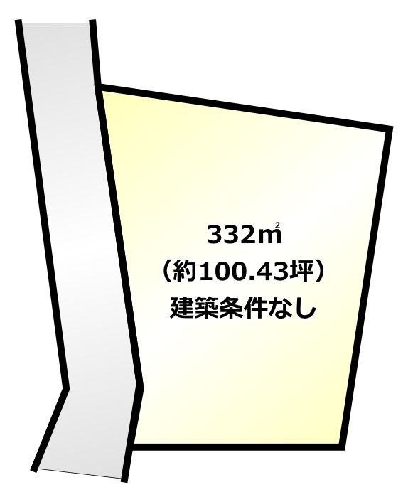 朝倉市杷木林田　売り土地の土地図