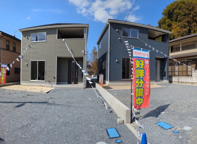 笠間市笠間　第３の外観|駐車スペースもゆったりとしています