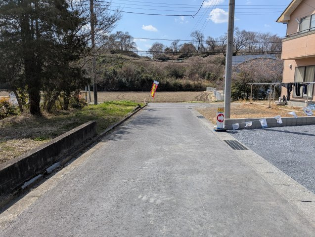 笠間市笠間　第３の前面道路含む現地写真|前面道路含む現地写真です