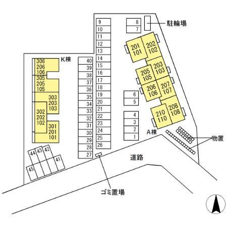 プレミアステイツ Kの区画図