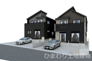 【外観】 | 座間市立野台3丁目  1号棟 | イメージパース（完成時に現況と異なる場合は現況優先となります）