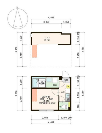 【間取り】 | ハーモニーテラス武蔵関Ⅱ